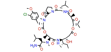 N,O-diMe-o-chlorotyrosine didemnin A